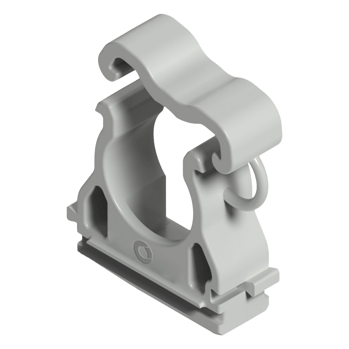 [31401] Grampa PVC P/Caño Ajustable 7/8" 22mm Gris Sistelectric