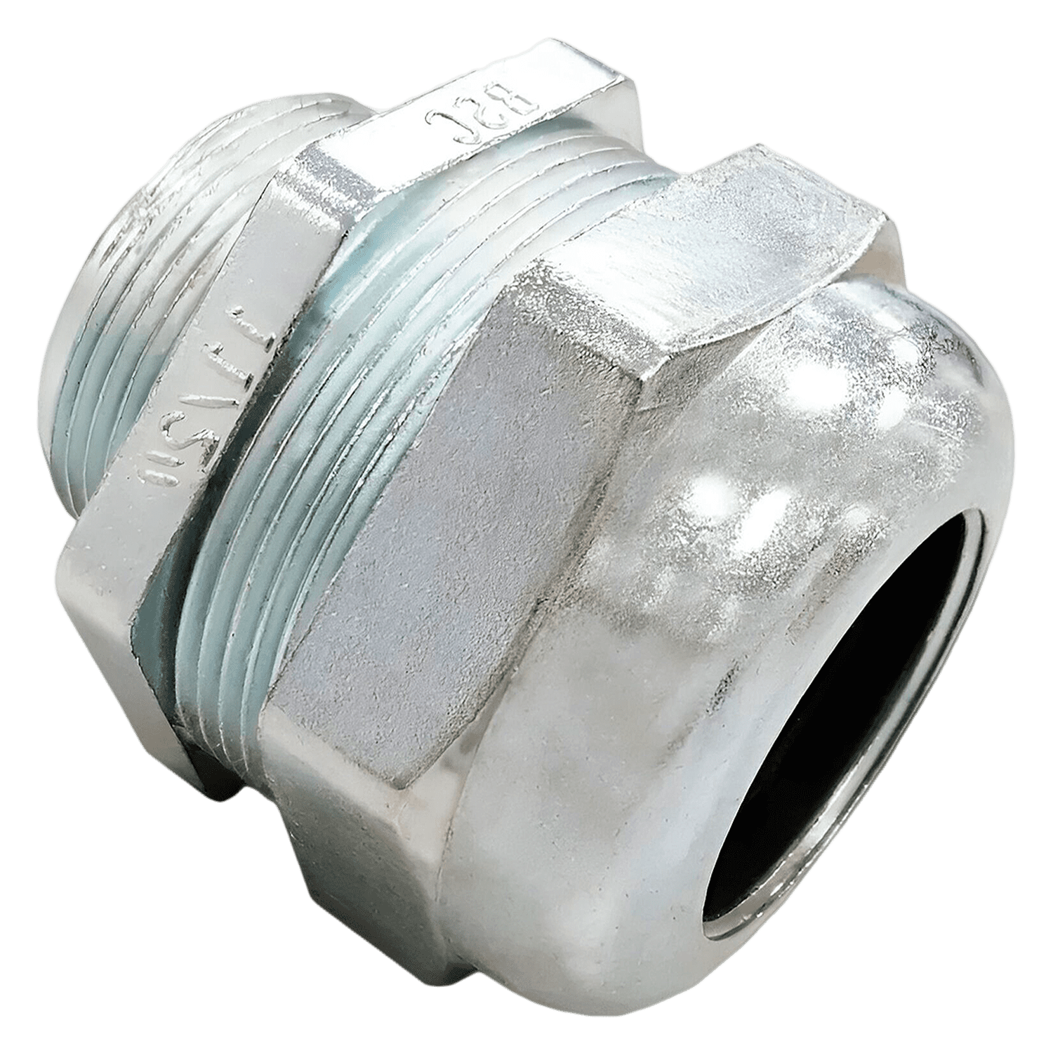 Prensacable de Zamak 1" Eléctrica S/Tuerca Acero Conextube