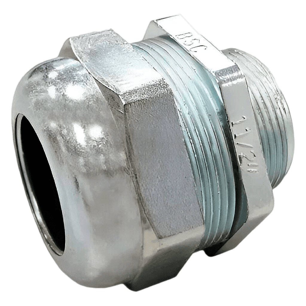 [1344] Prensacable de Zamak 1 1/2" Eléctrica S/Tuerca Acero Conextube