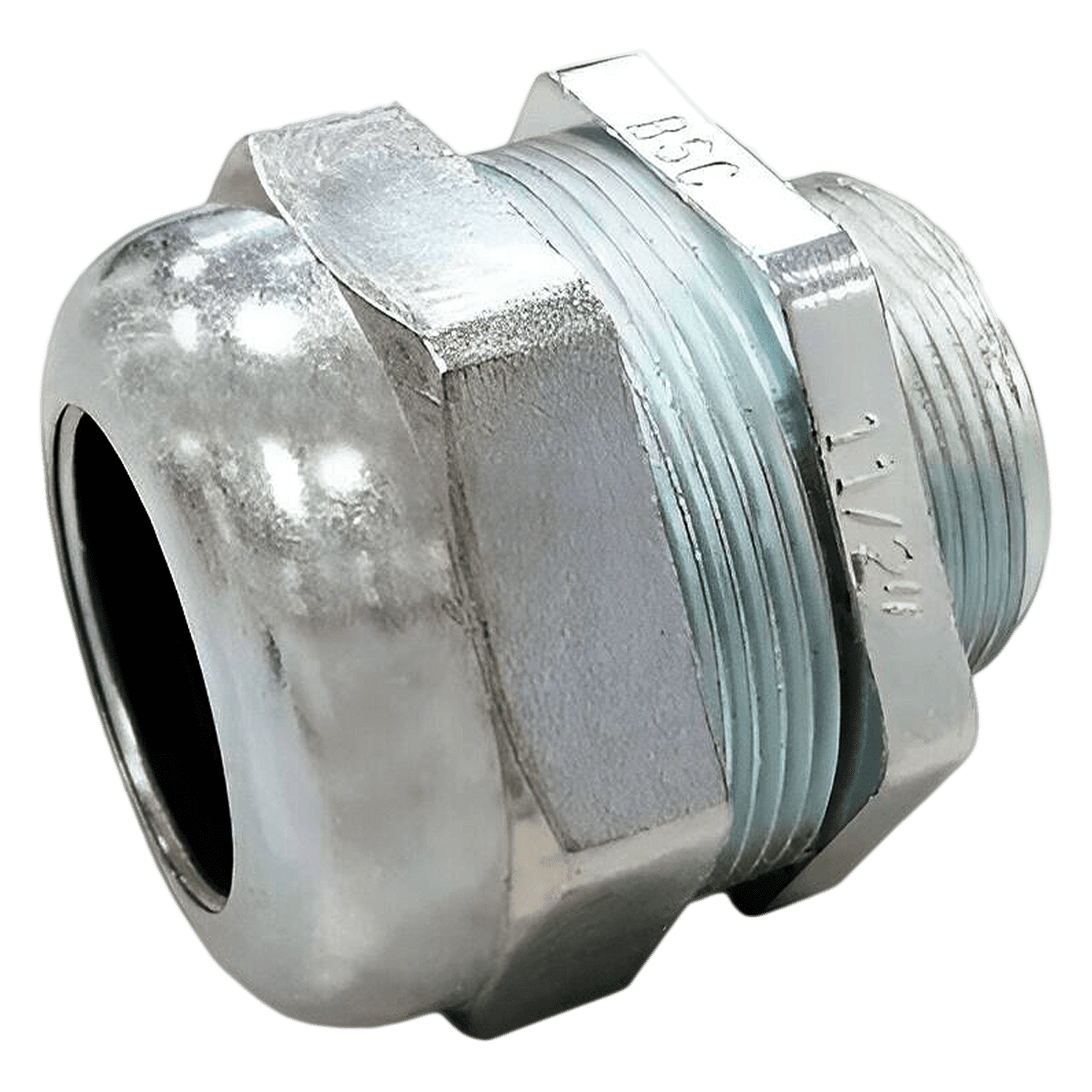 [1344] Prensacable de Zamak 1 1/2" Eléctrica S/Tuerca Acero Conextube