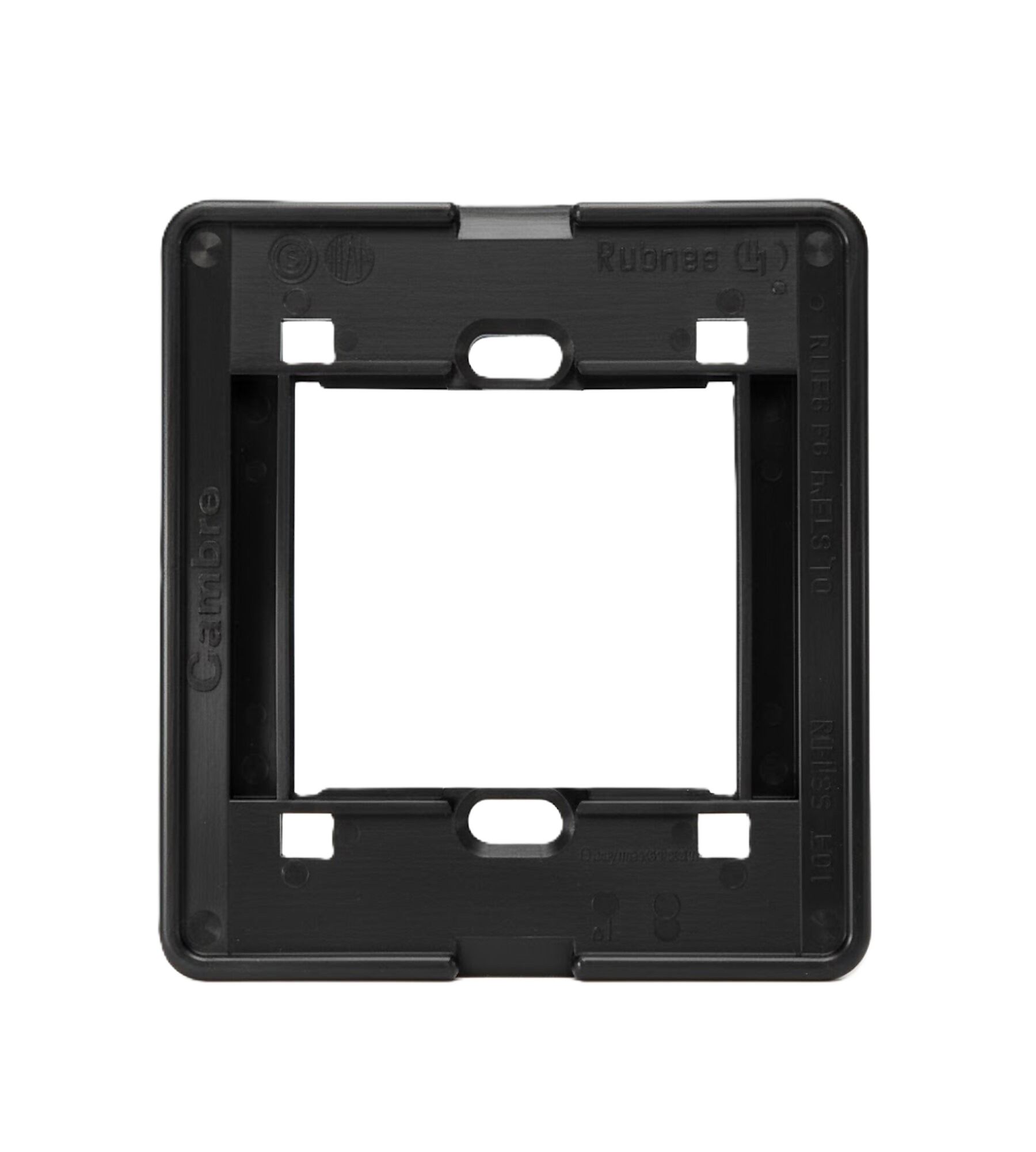 Bastidor Standard/Lujo PVC 2 Módulos Negro Cambre