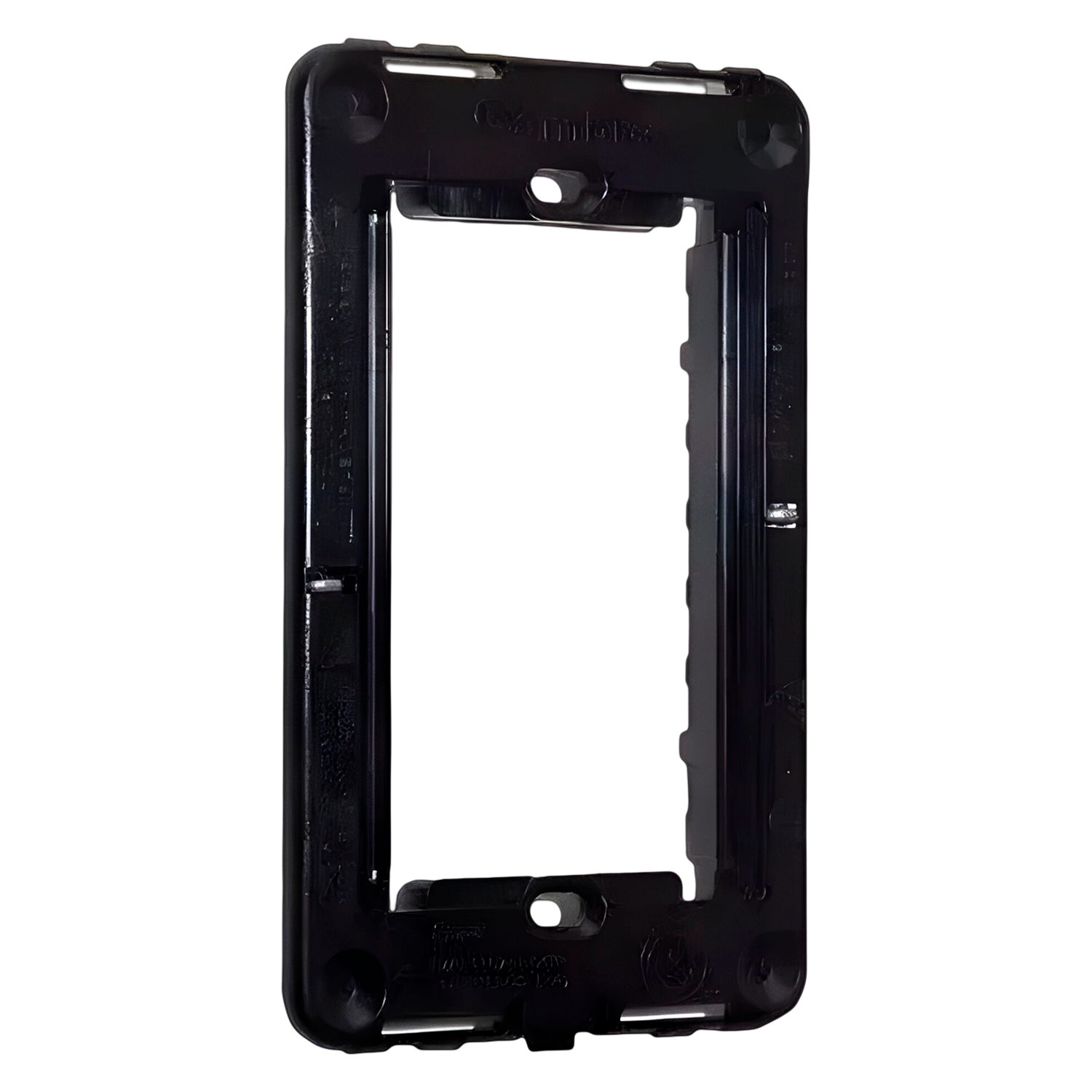 Bastidor Lujo Policarbonato 4 Módulos Negro Cambre