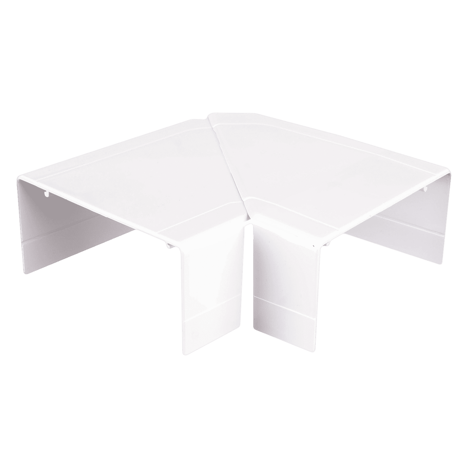 [7447] Accesorio Curva Plana P/Cablecanal PVC Blanco Zoloda