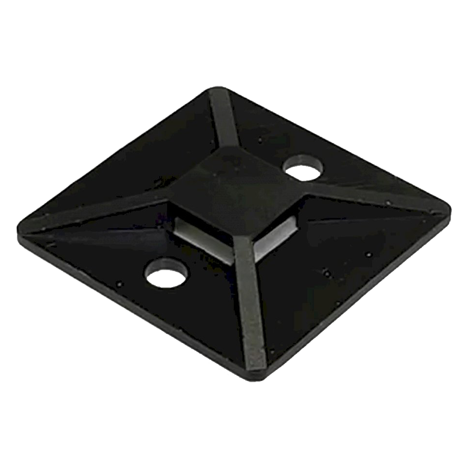 Plaqueta Autoadhesiva Negra 28x28mm Precintos Roda