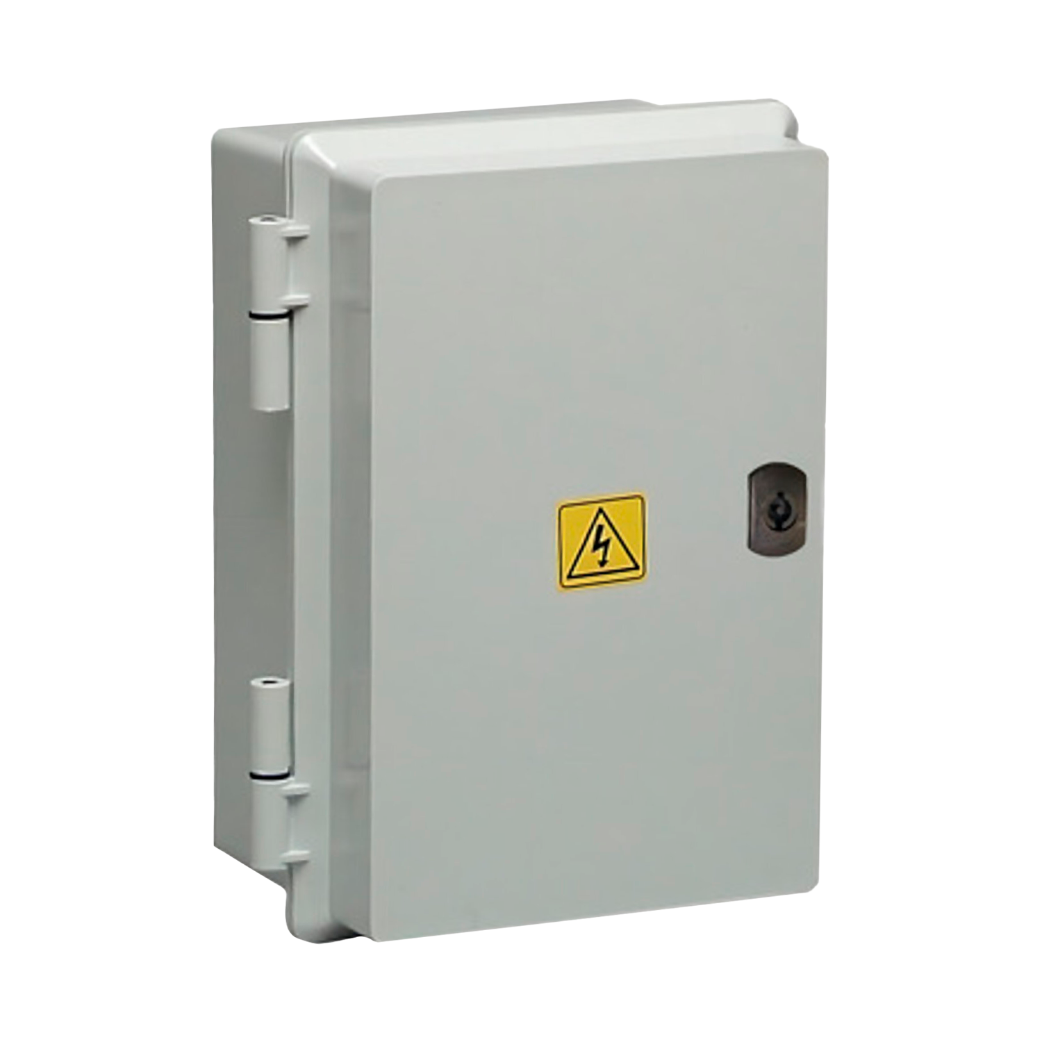 Gabinete PVC Estanco 230x310x150mm Tapa Opaca C/Cerradura IP65 Gris Roker