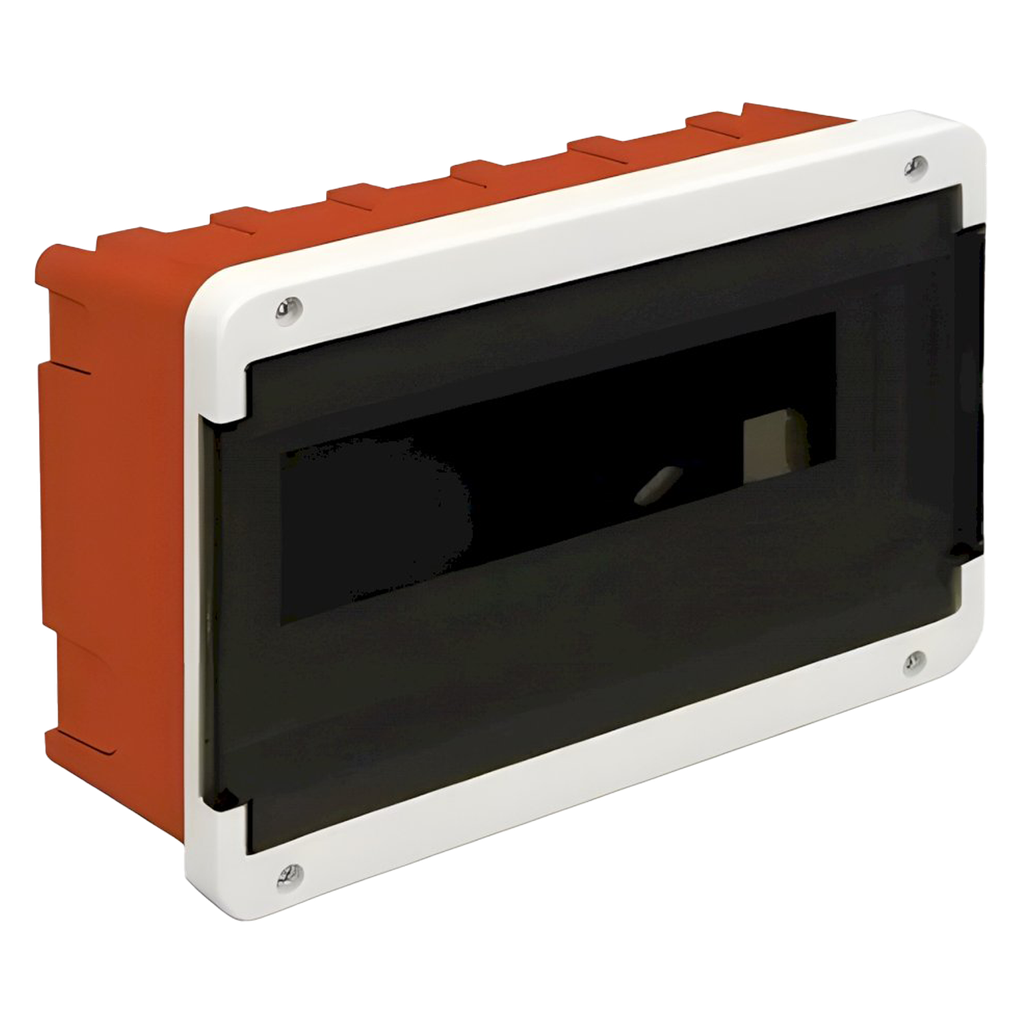 [11427] Tablero DIN PVC Embutir 4-12 Módulos C/Puerta Interior IP40 Blanco Roker