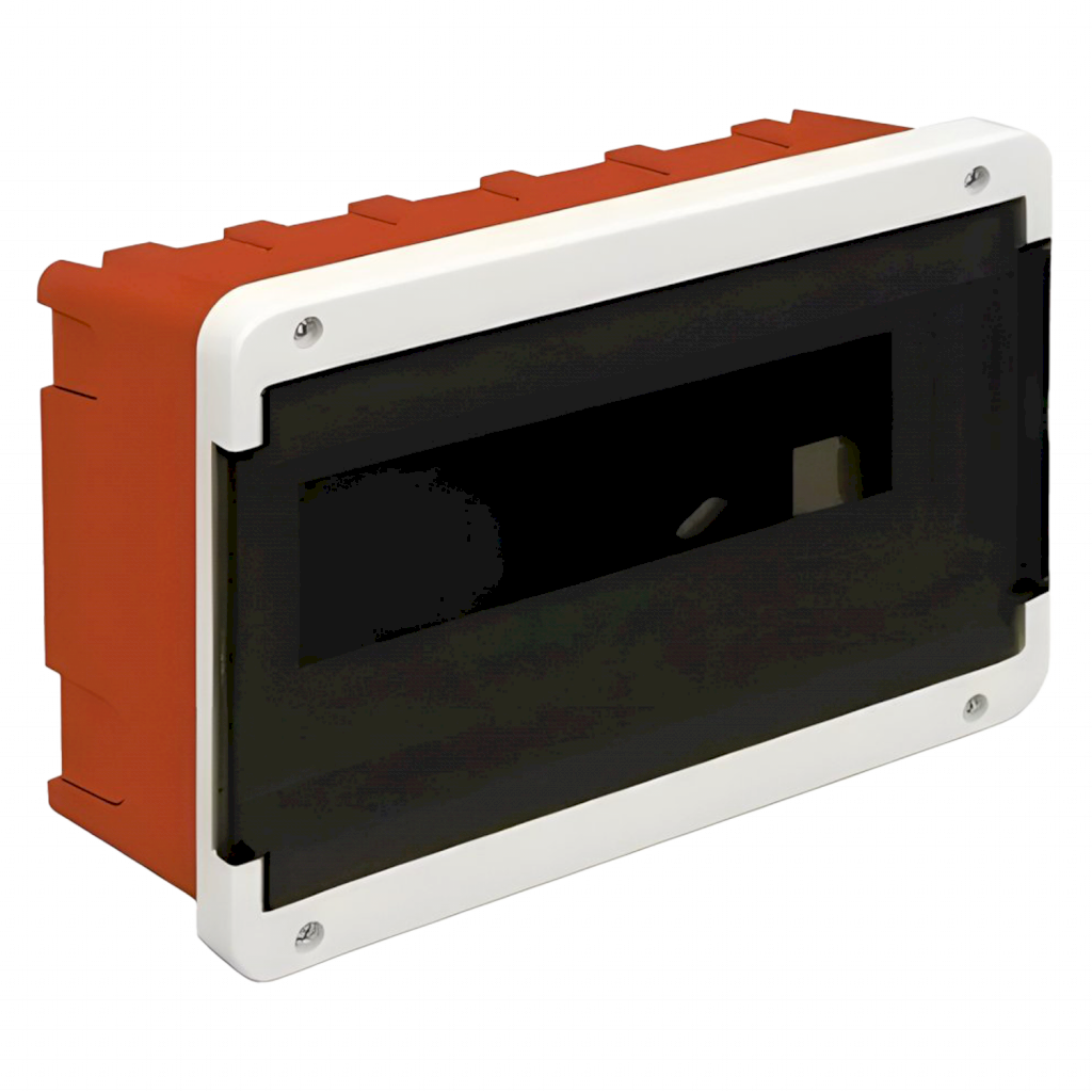 Tablero DIN PVC Embutir 4-12 Módulos C/Puerta Interior IP40 Blanco Roker