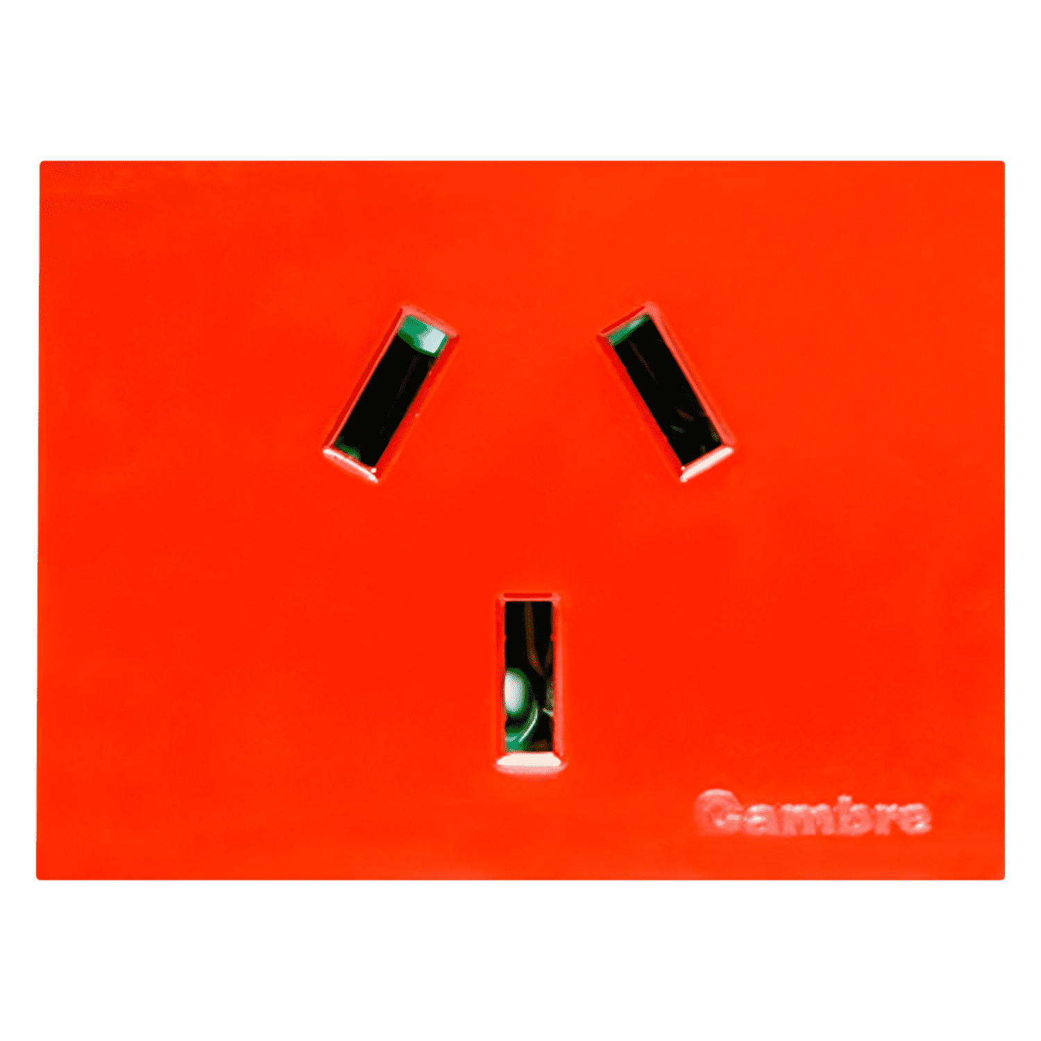 Toma C/Tierra P/Energía Estabilizada Roja Cambre