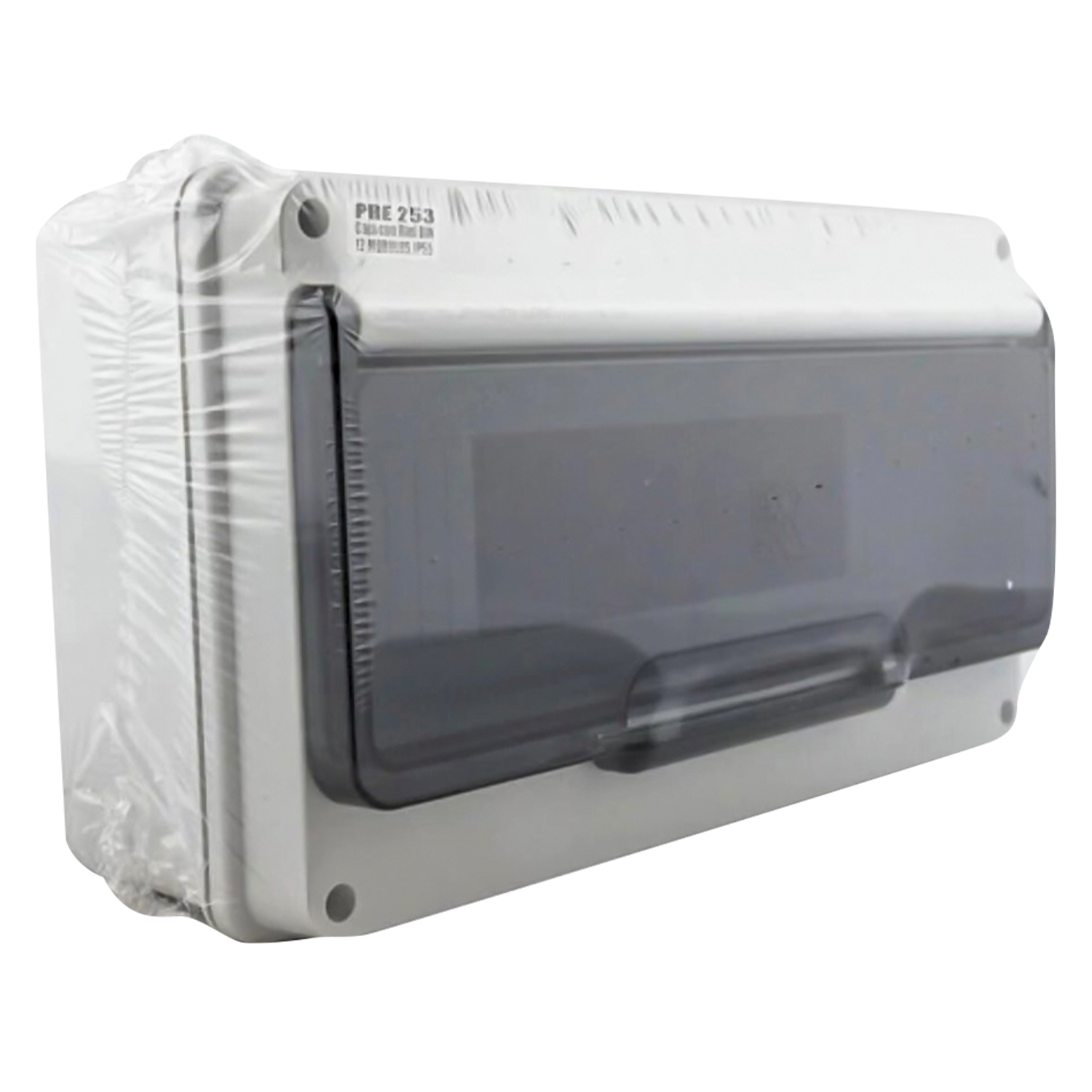 [1977] Tablero DIN PVC 12 Módulos C/Puerta Fume Interior y Exterior IP55 Blanco Roker