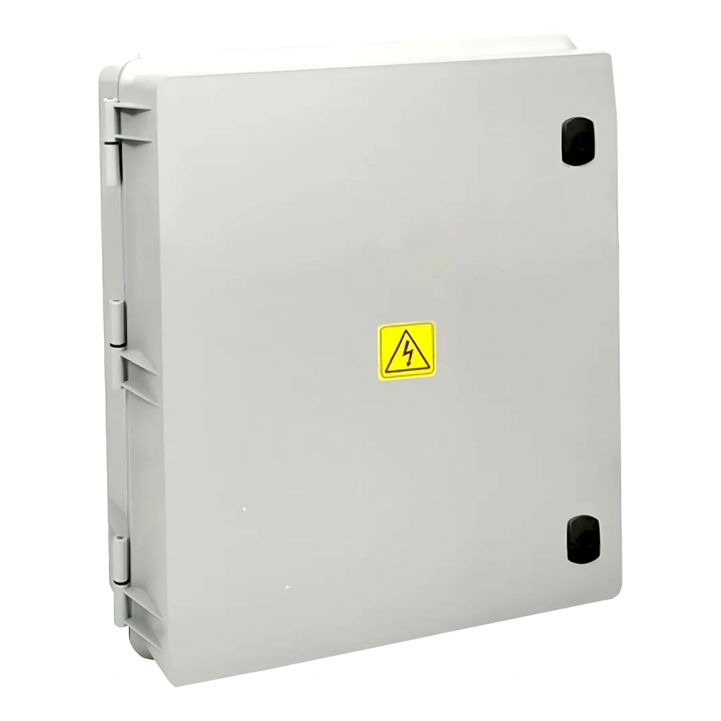 Caja de Paso PVC Estanca 435x525x210mm Tapa Opaca Gris Roker