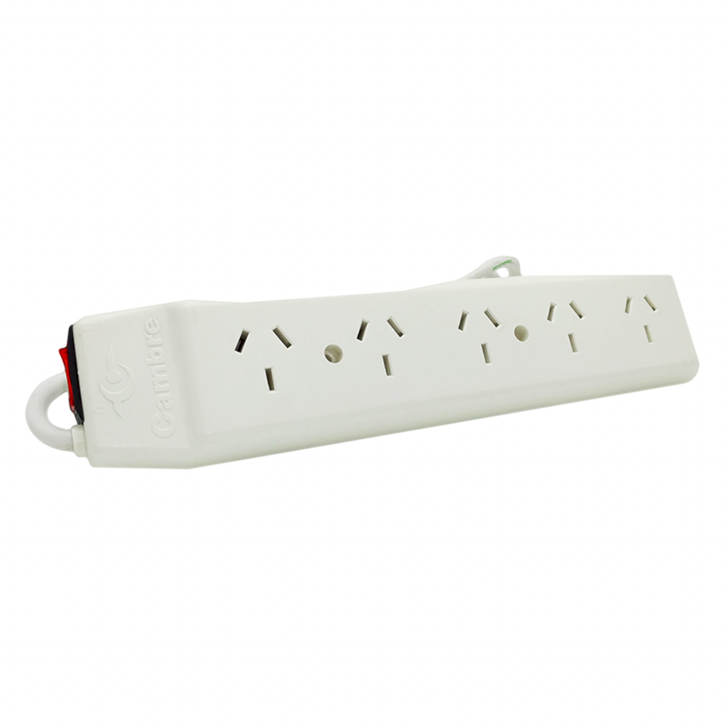 [16435] ZAPATILLA 5 TOMAS 10 AMP C/3 MTS.CABLE BCA 3P CH 1600