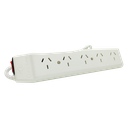 Zapatilla 5 Tomas 3P 10A Cable 3Mts Blanca Cambre