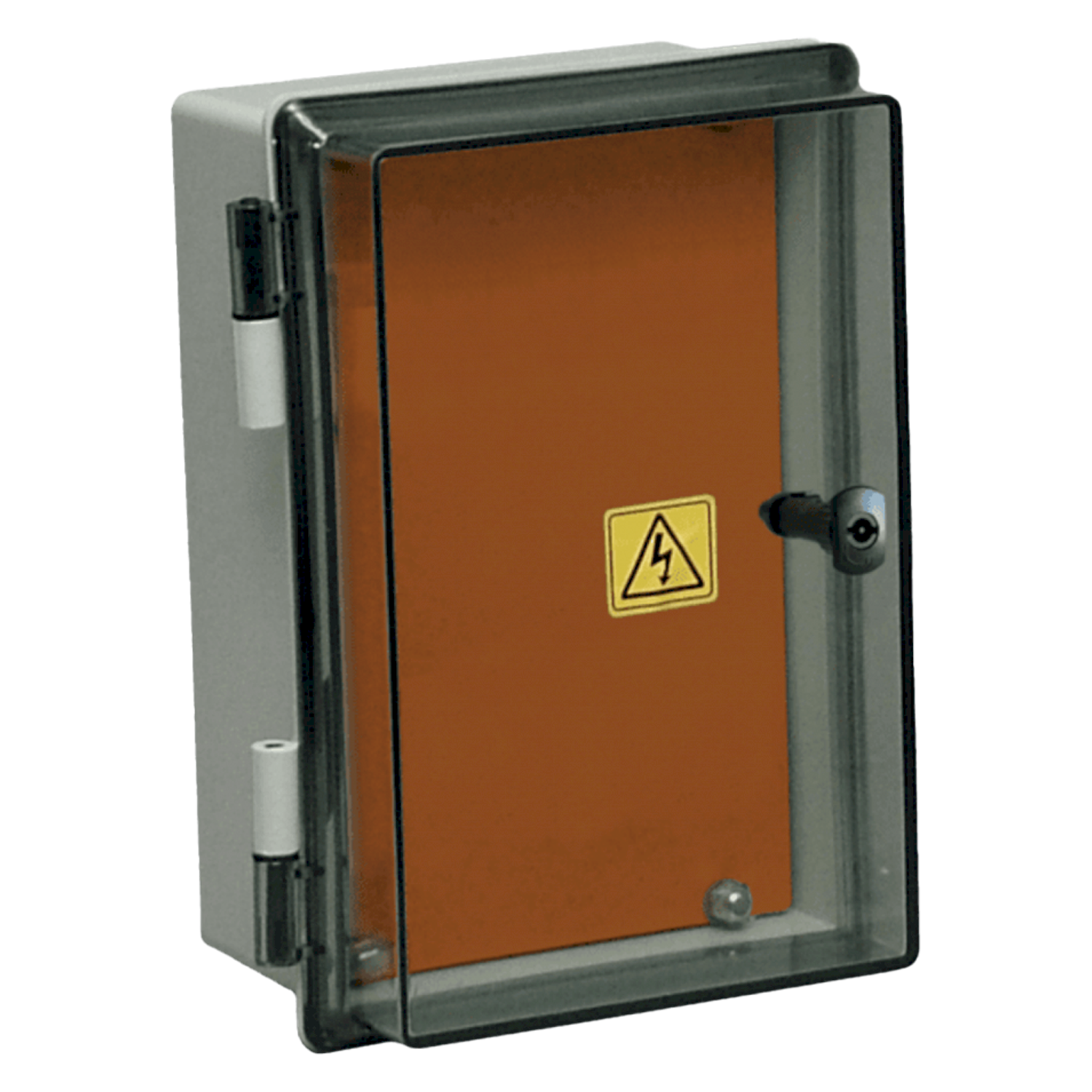 [17857] Gabinete PVC Estanco 230x310x180mm Tapa Cristal IP65 Gris Roker