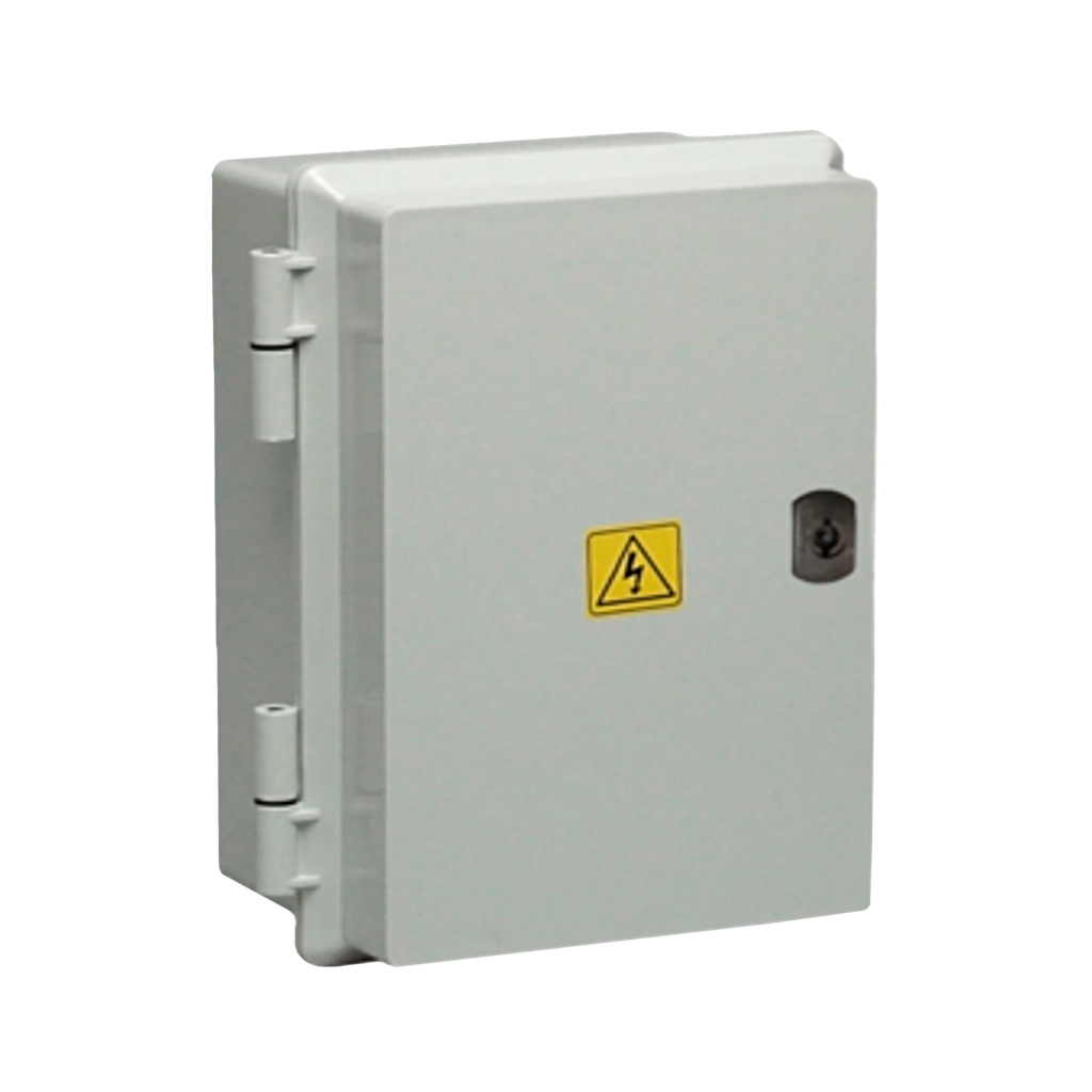 Tablero DIN PVC 16 Módulos C/Puerta Opaca Interior y Exterior IP65 Gris Roker