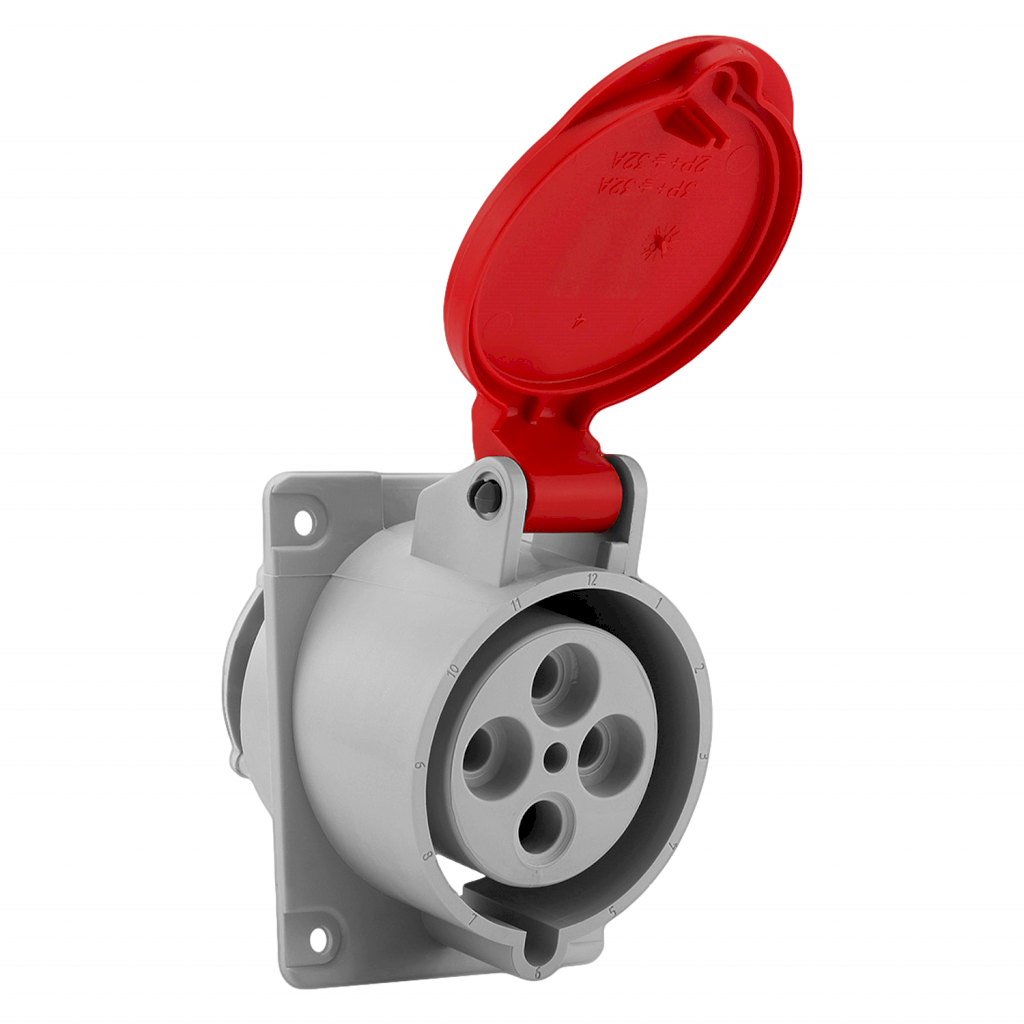 Toma Industrial Embutir 32A 3P+T 380-440V IP44 Steck Electric