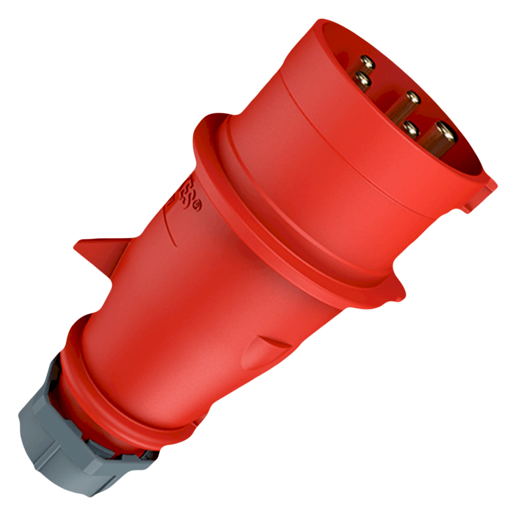 [20265] Ficha Industrial 16A 5P 380V Alargue IP44 Cambre