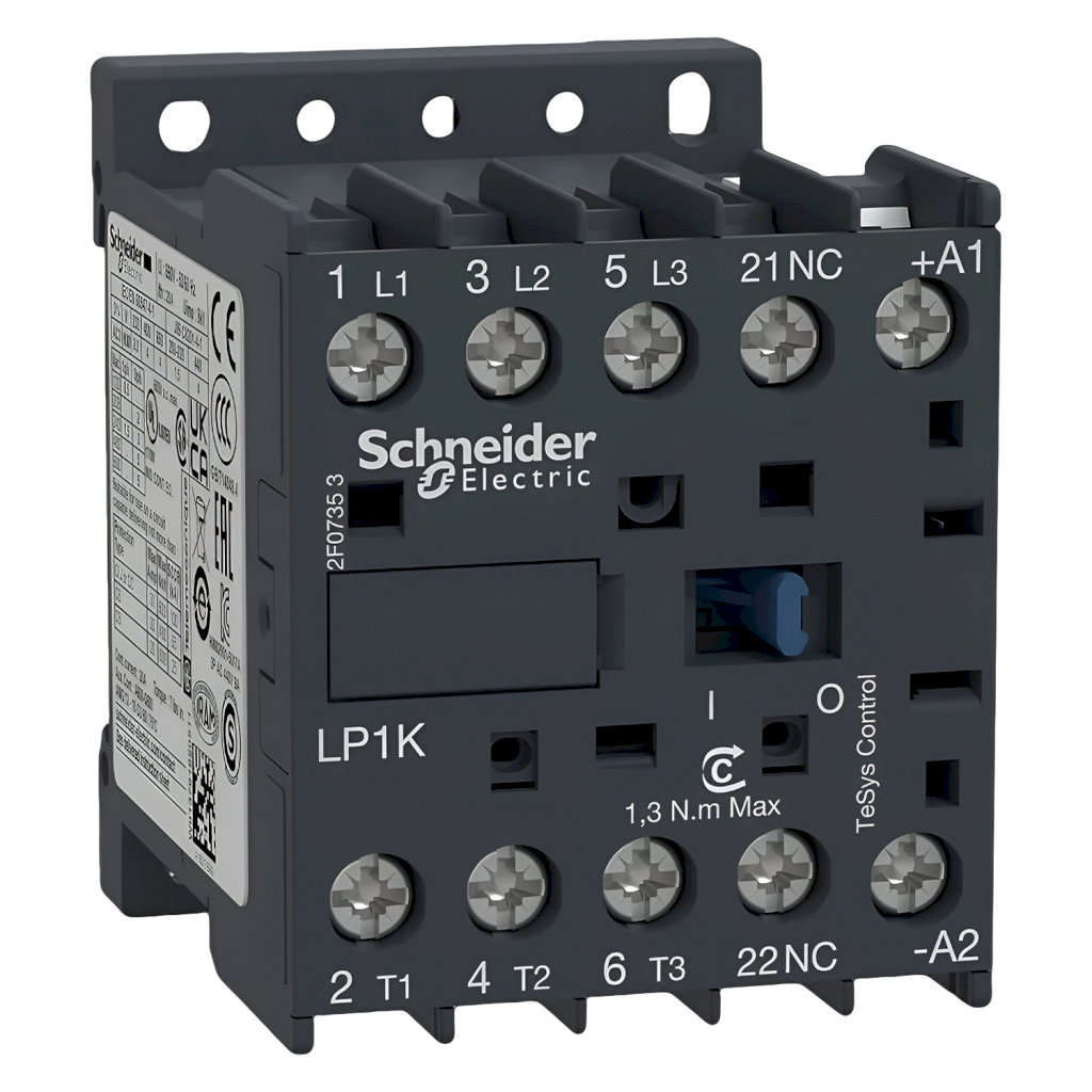 [21091] CONTACTOR K  9AMP 1NC 4KW 24VCC 3P MINI LP1K0901BD