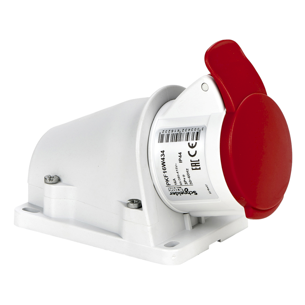 [21207] TOMA IND. 16A 4P 380V SUPERFICIE IP44 SCHNEIDER EL PKF16W434