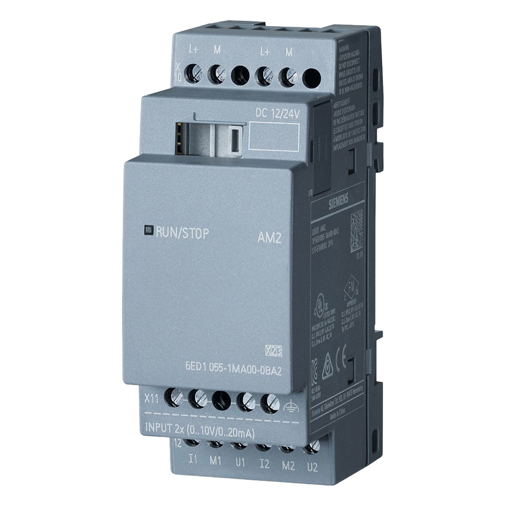 [24809] Módulo LOGO V8! 2 E/Analog. Bornera a Tornillo Montaje Riel DIN 24/12VCC Siemens