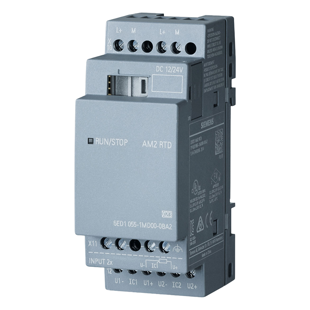 [24810] Módulo LOGO V8! 2 E/Analog. Bornera a Tornillo Montaje Riel DIN 24VCC Siemens