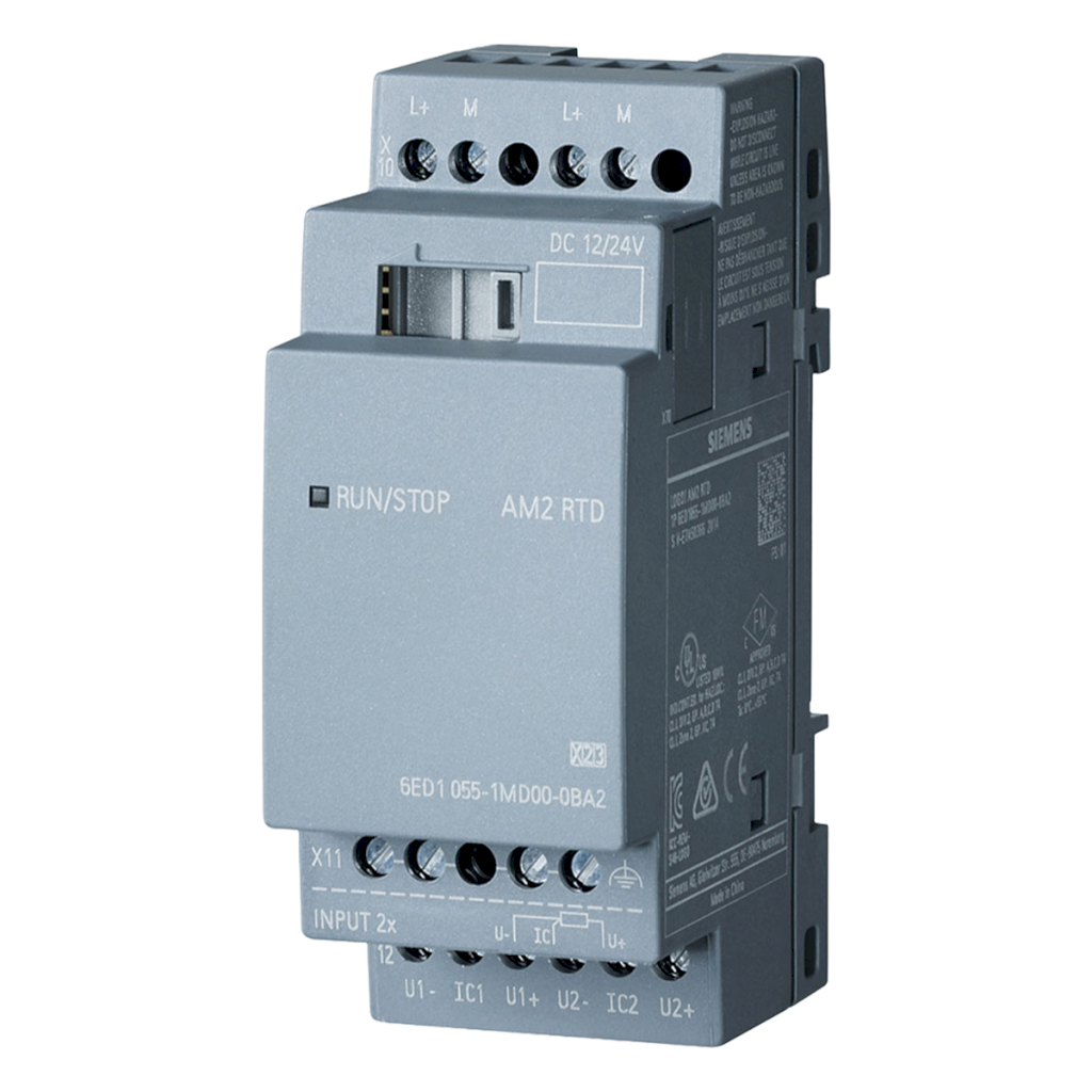 [24810] MODULO LOGO V8! AM2 - 2EA PT100/1000 (-50..200°C 6ED1055-1MD00-0BA2