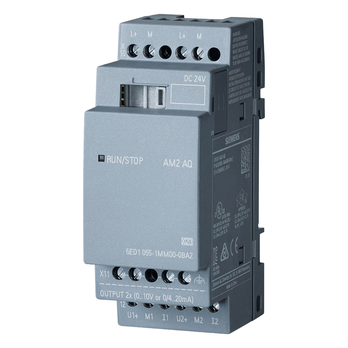 [24811] Módulo LOGO V8! 2SA Bornera a Tornillo Montaje Riel DIN 24VCC Siemens