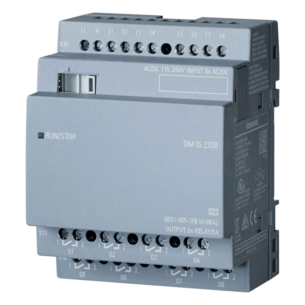 [24812] MODULO LOGO V8! DM16 230R (8ED 230 AC+ 8SR) 6ED1055-1FB10-0BA2