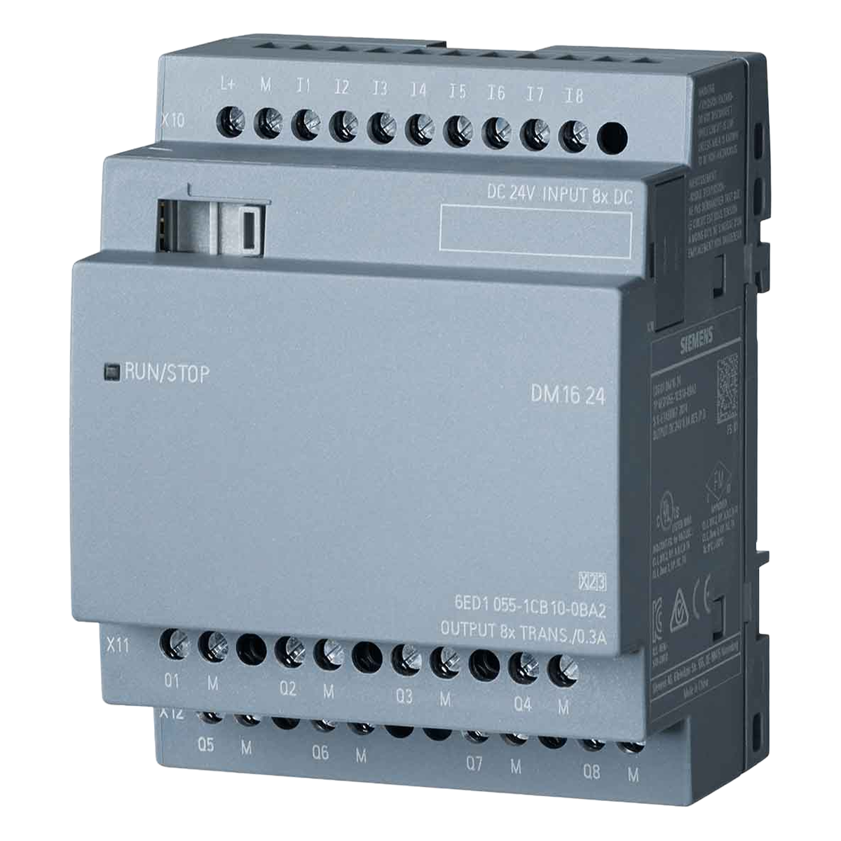 Módulo Logo V8! DM16 24 8ED + 8ST 24 VCC Tornillo Siemens