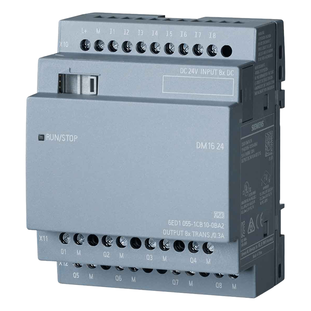 Módulo Logo V8! DM16 24 8ED + 8ST 24 VCC Tornillo Siemens