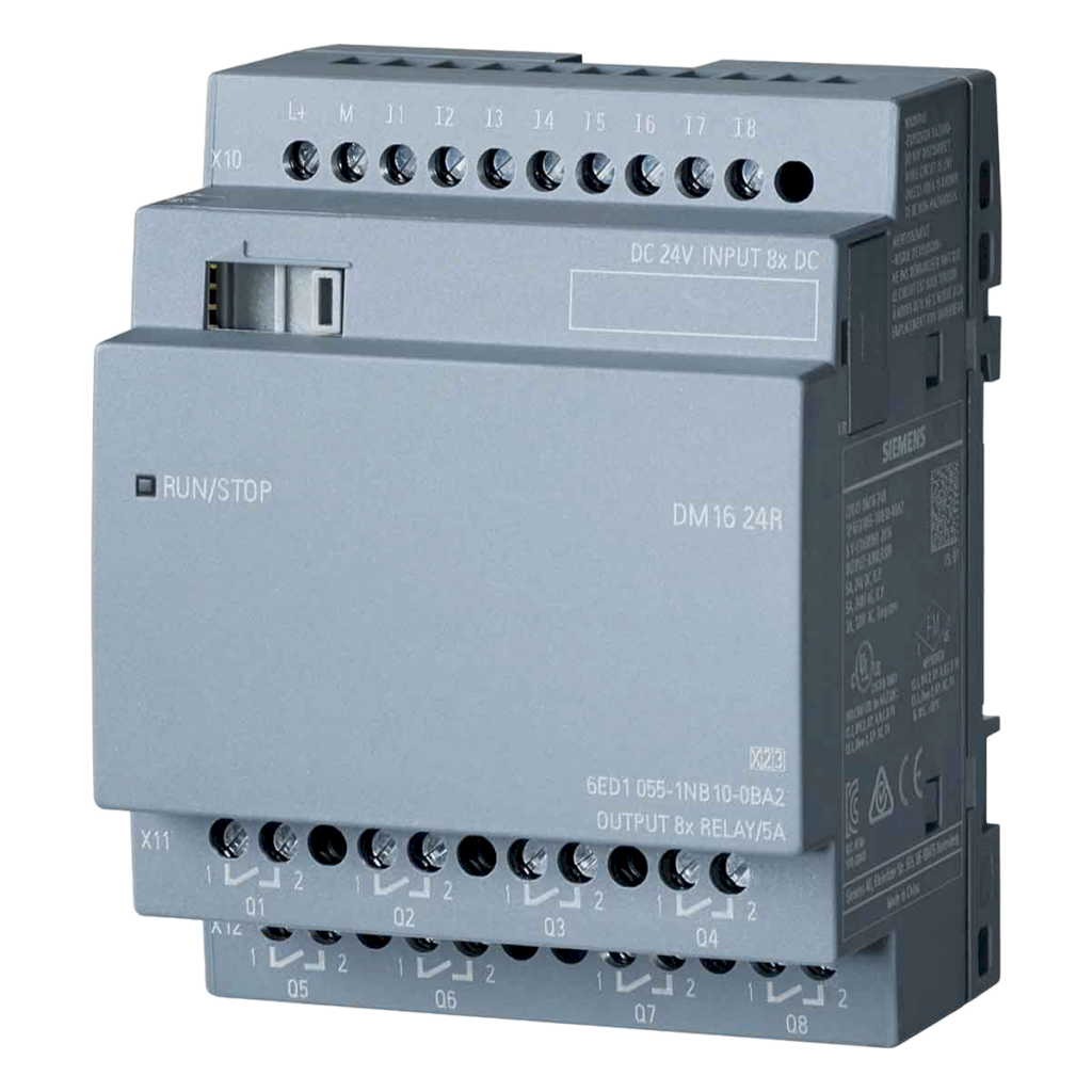 MODULO LOGO V8! DM16 24R (8ED 24 DC+8SR) 6ED1055-1NB10-0BA2