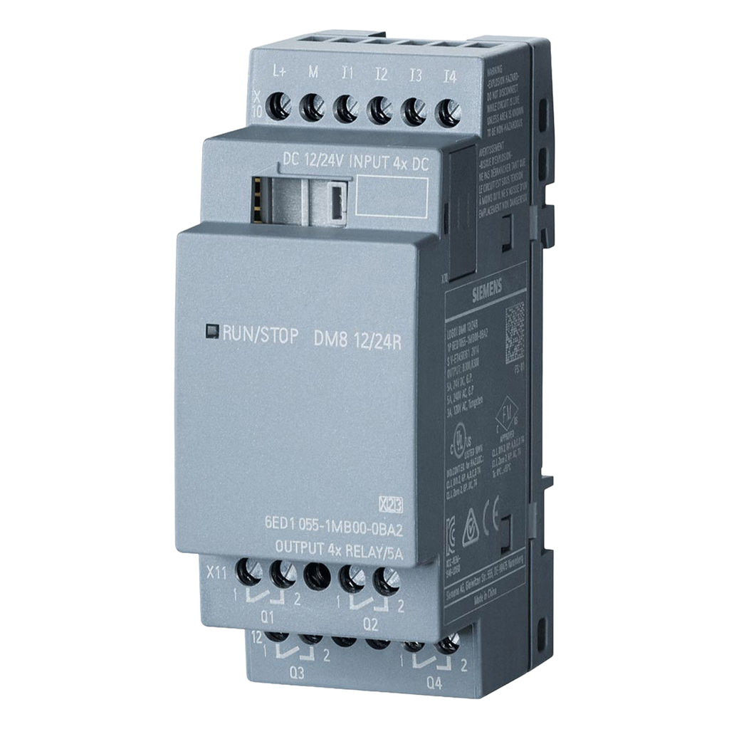 [24815] Módulo Logo V8! DM8 4ED + 4SR 12/24 VCA/VCC Tornillo Siemens