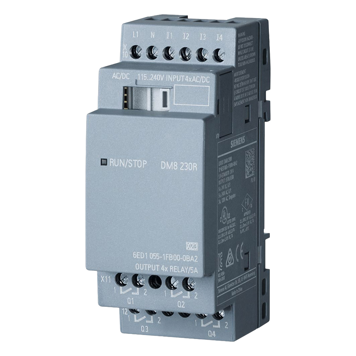 [24816] Módulo Logo V8! DM8 4ED + 4SR 230 VCA Tornillo Siemens