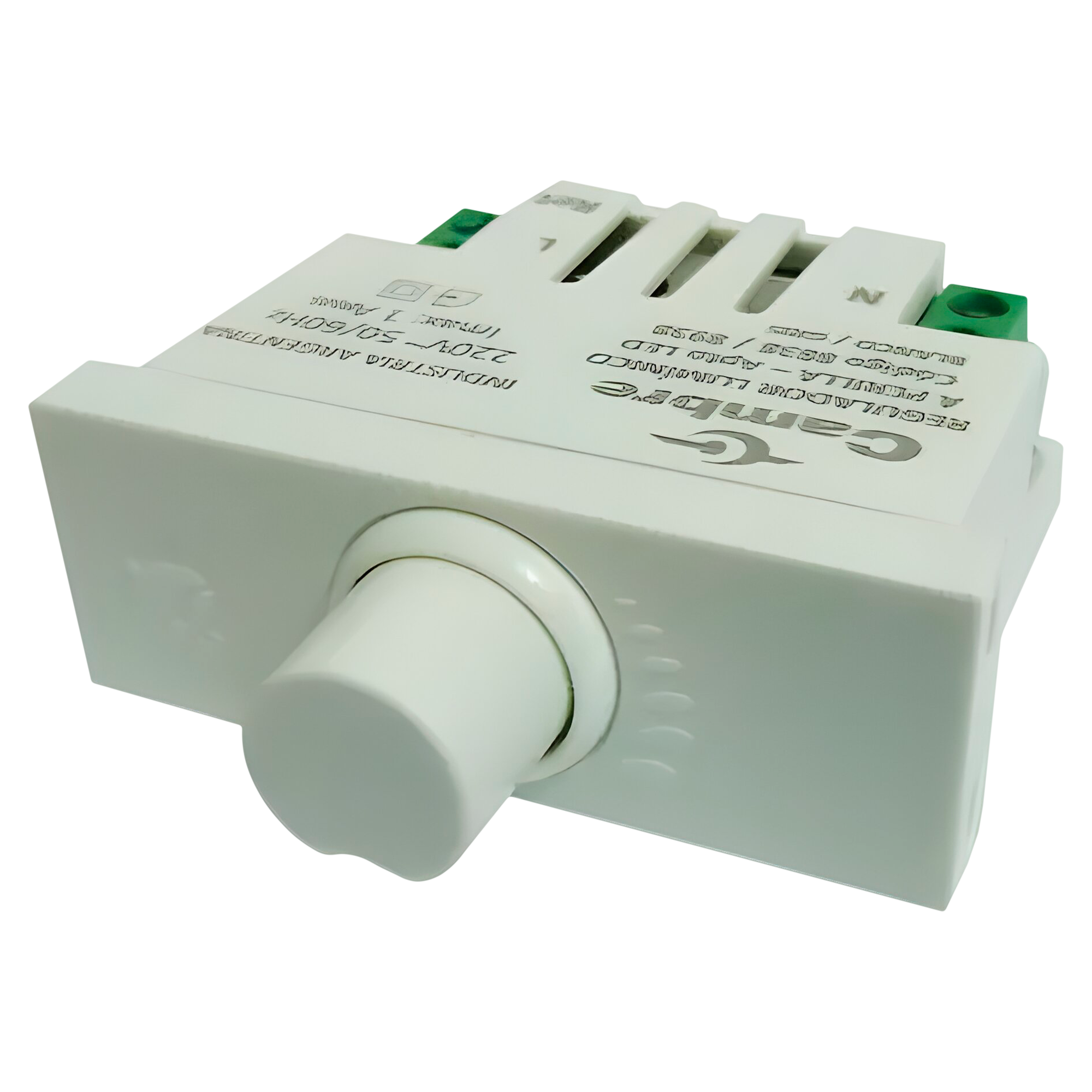 [22177] Dimmer Lumínico C/Perilla Apto Led 220V-100W Blanco Cambre