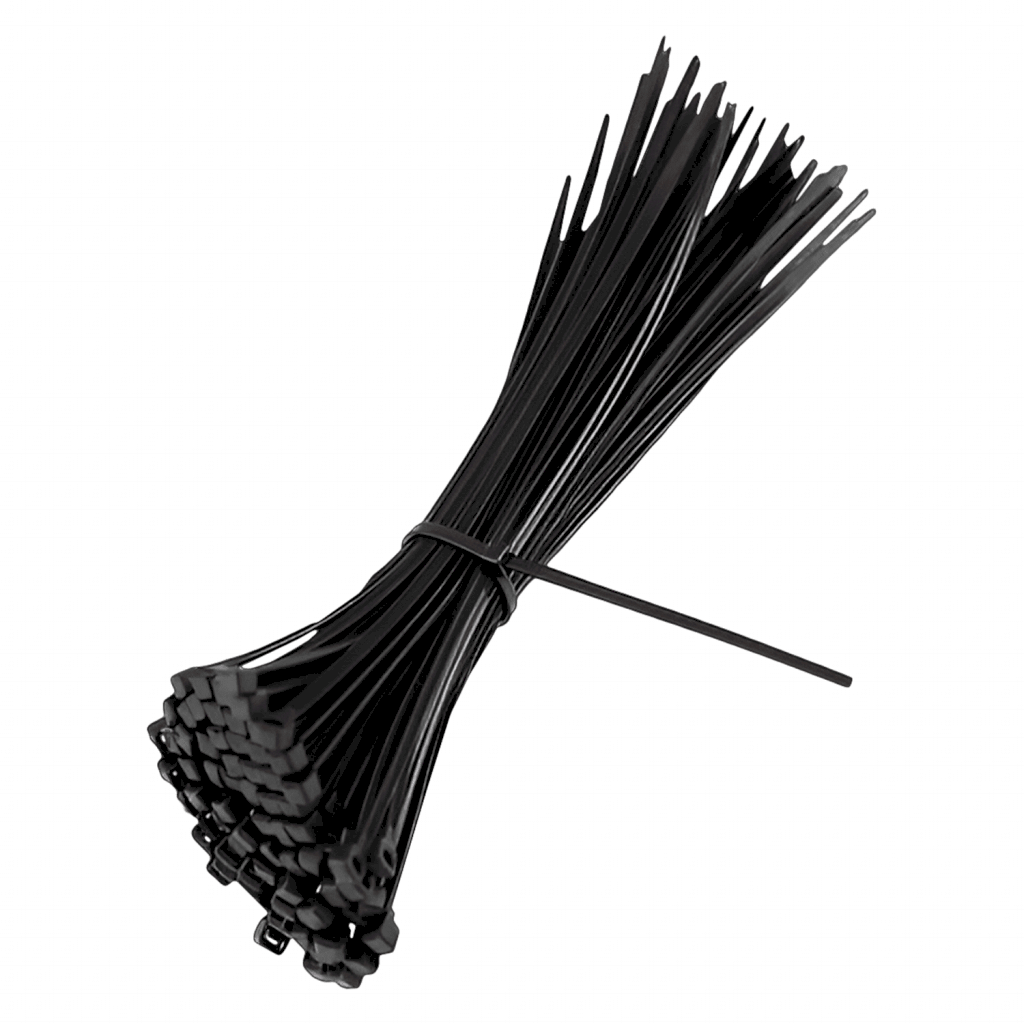 [24211] PRECINTOS 300/7.6mm (BOLSA DE 100 UNIDADES) AP - 300 - HD NEGRO