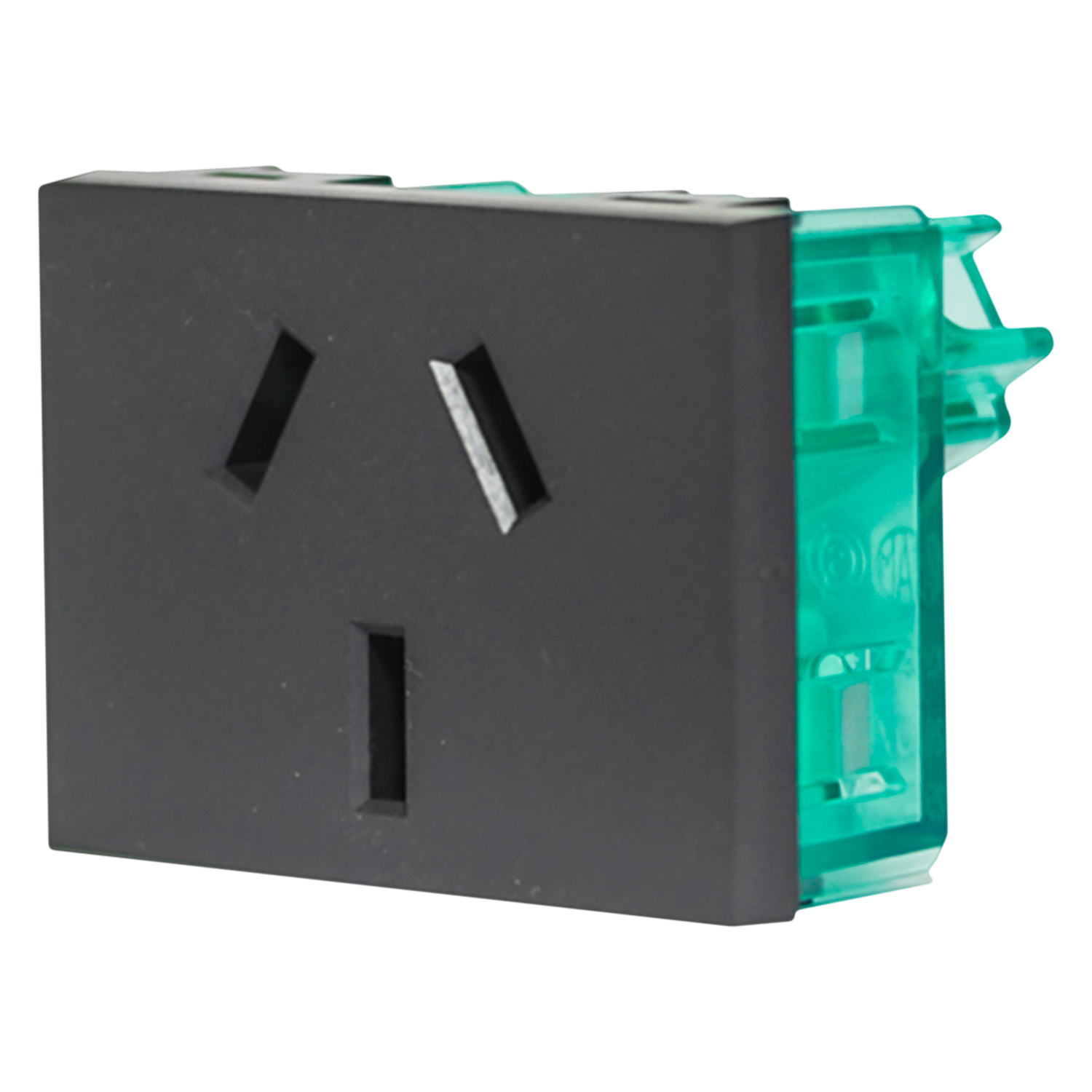 Toma C/Tierra Tres Pernos Chatos Gris Cambre