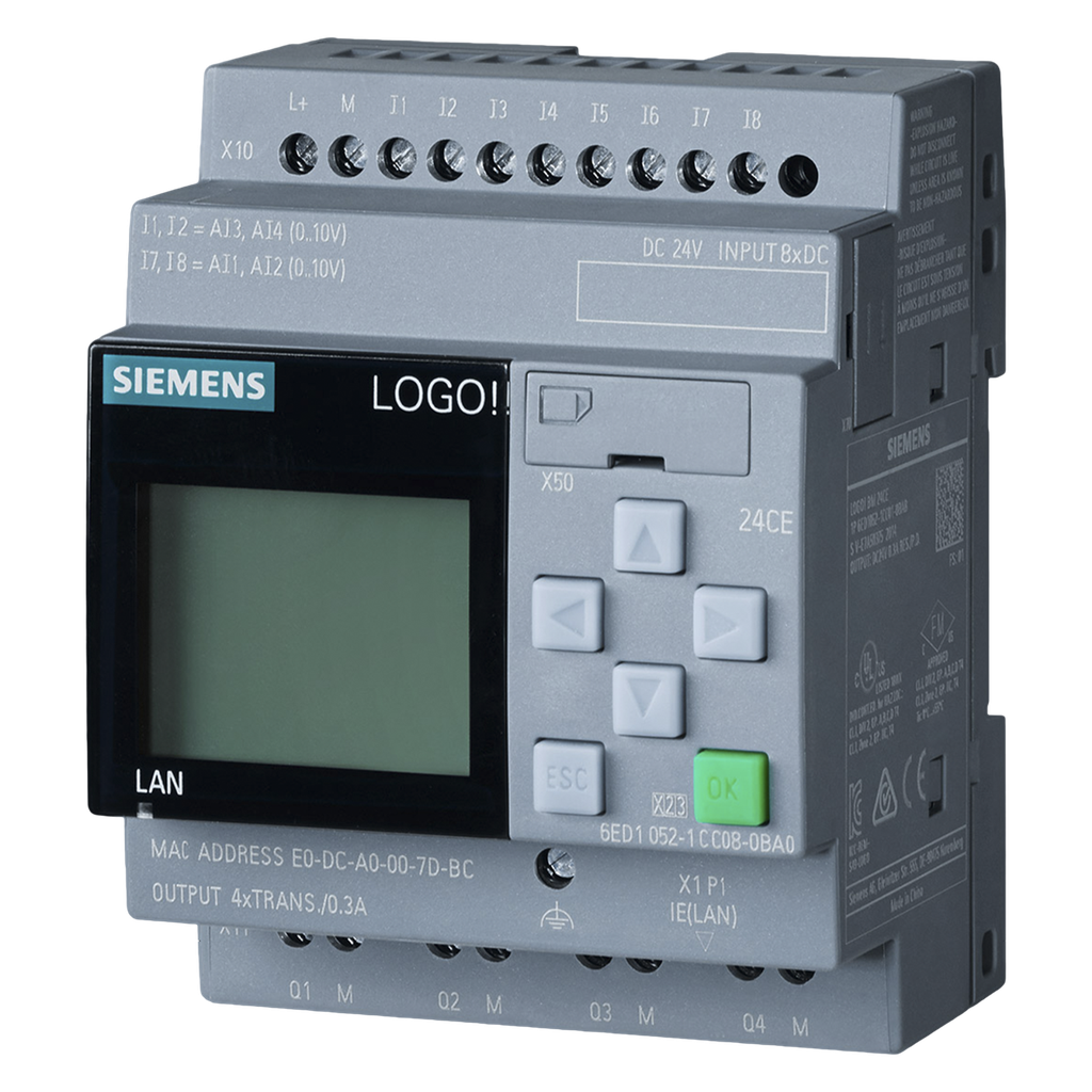 [25686] Logo! 8 24RCE 8ED(4EA) + 4ST ETH S7/MB TCP C/Display Siemens