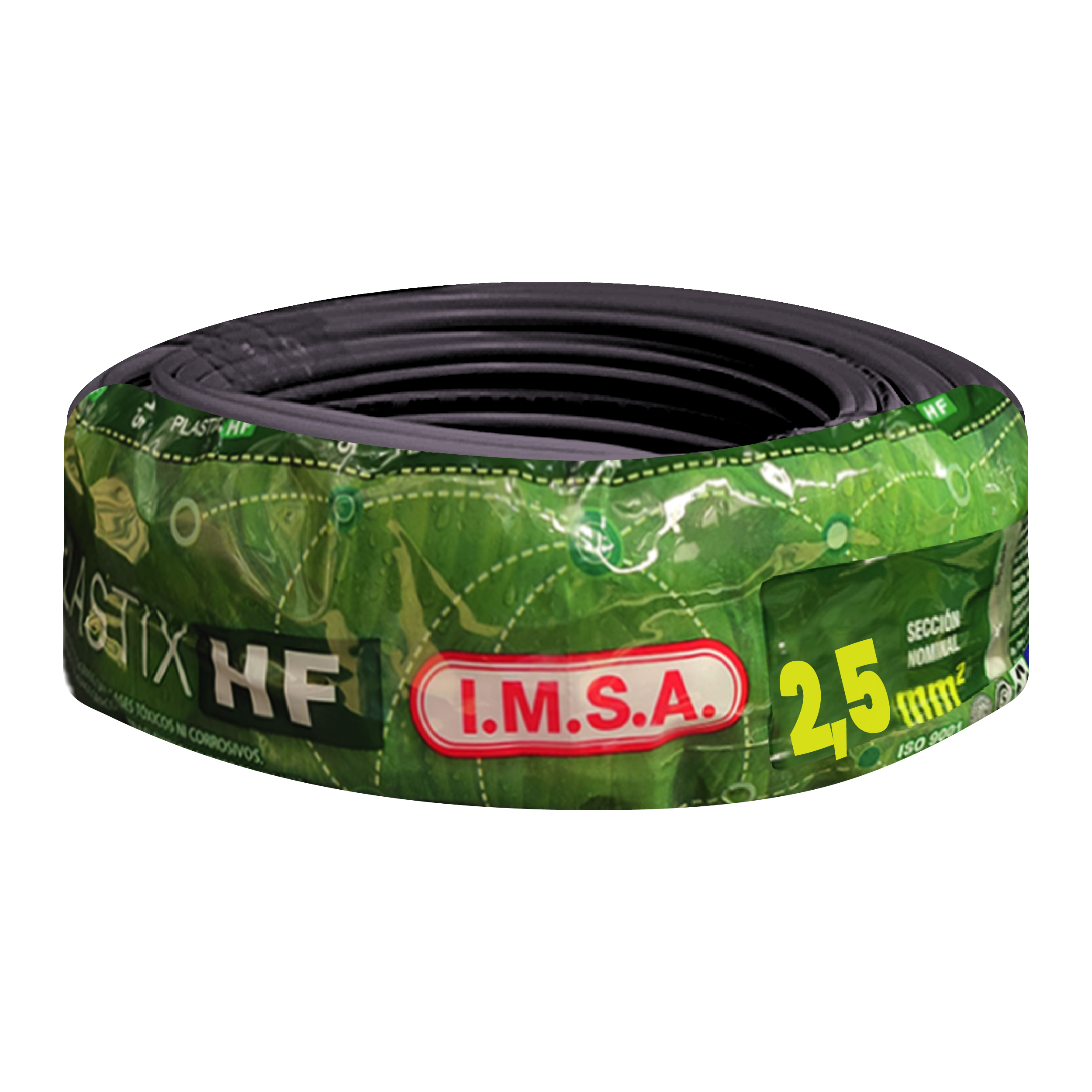 Cable Unipolar 2,50mm2 LS0H Negro (x 100Mts) Imsa