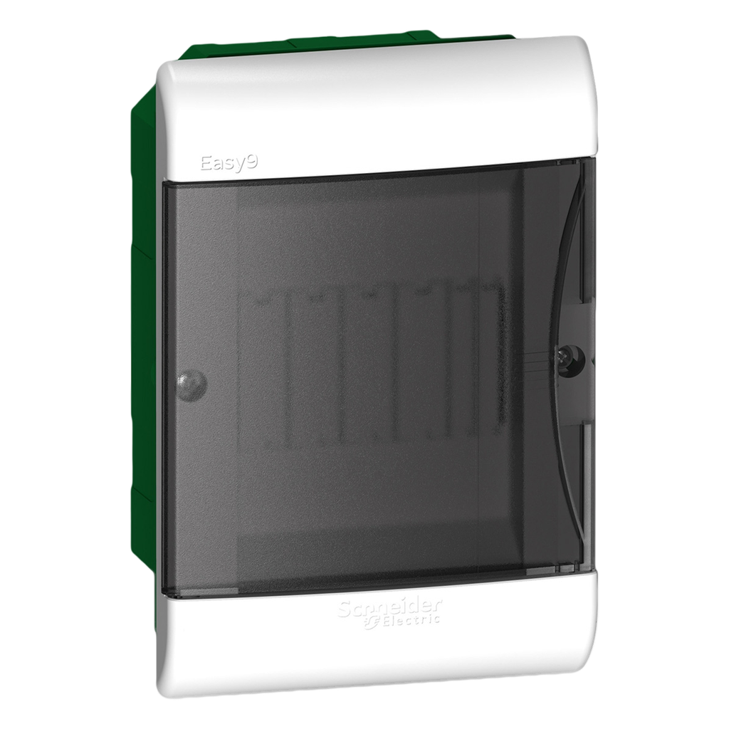 [27658] Tablero DIN PVC Embutir 5 Módulos C/Puerta Fume Interior IP40 Blanco Schneider Electric