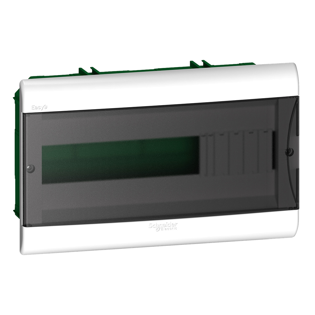 [27661] Tablero DIN PVC Embutir 16 Módulos C/Puerta Fume Interior IP40 Blanco Schneider Electric