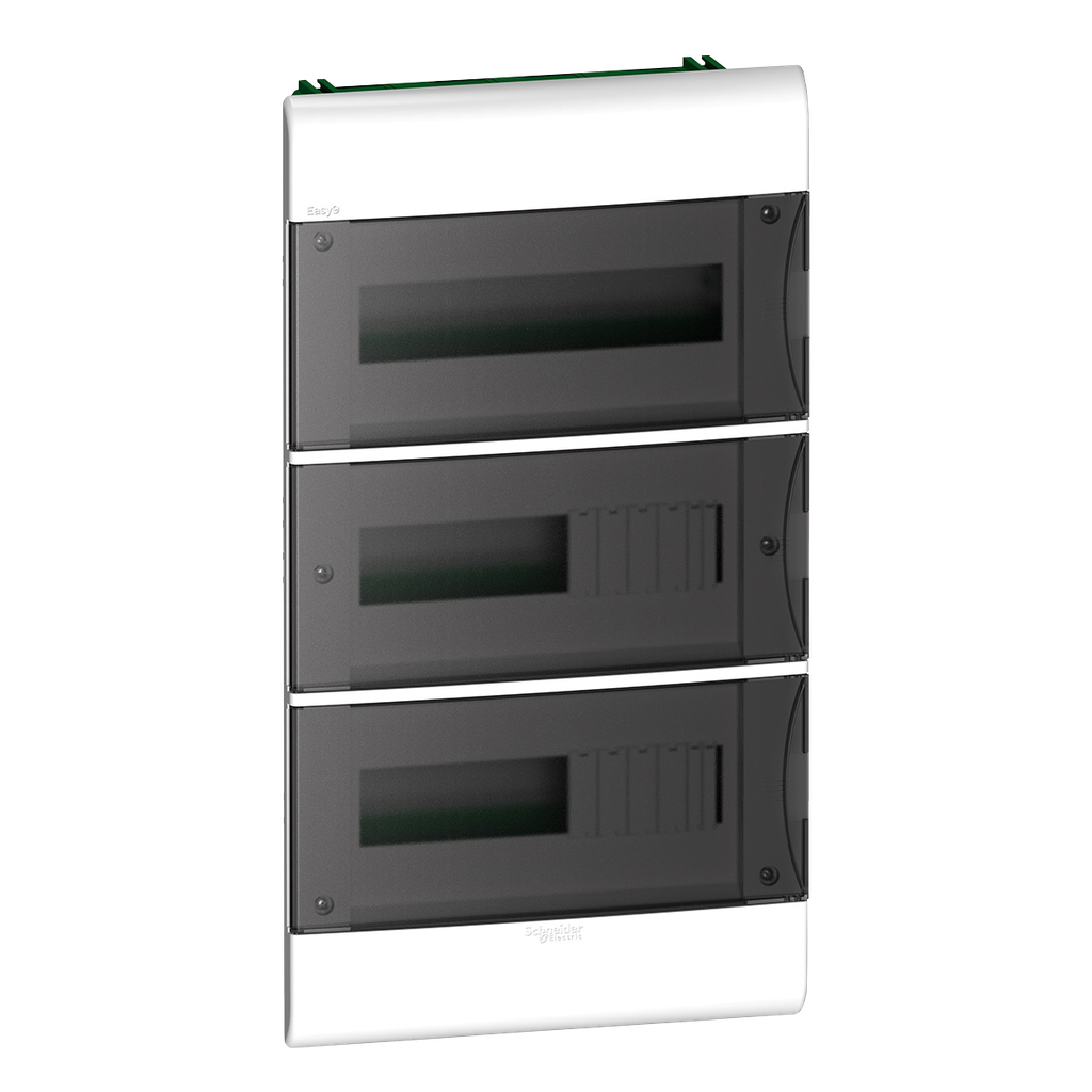 Tablero DIN PVC Embutir 36 Módulos C/Puerta Fume Interior IP40 Blanco Schneider Electric