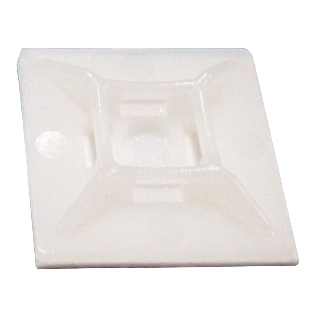 Plaqueta Autoadhesiva Blanca 28x28mm Precintos Roda