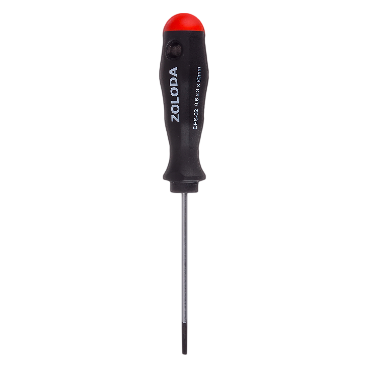 Destornillador Punta Plana de Acero al Carbono 100mm de Varilla Zoloda