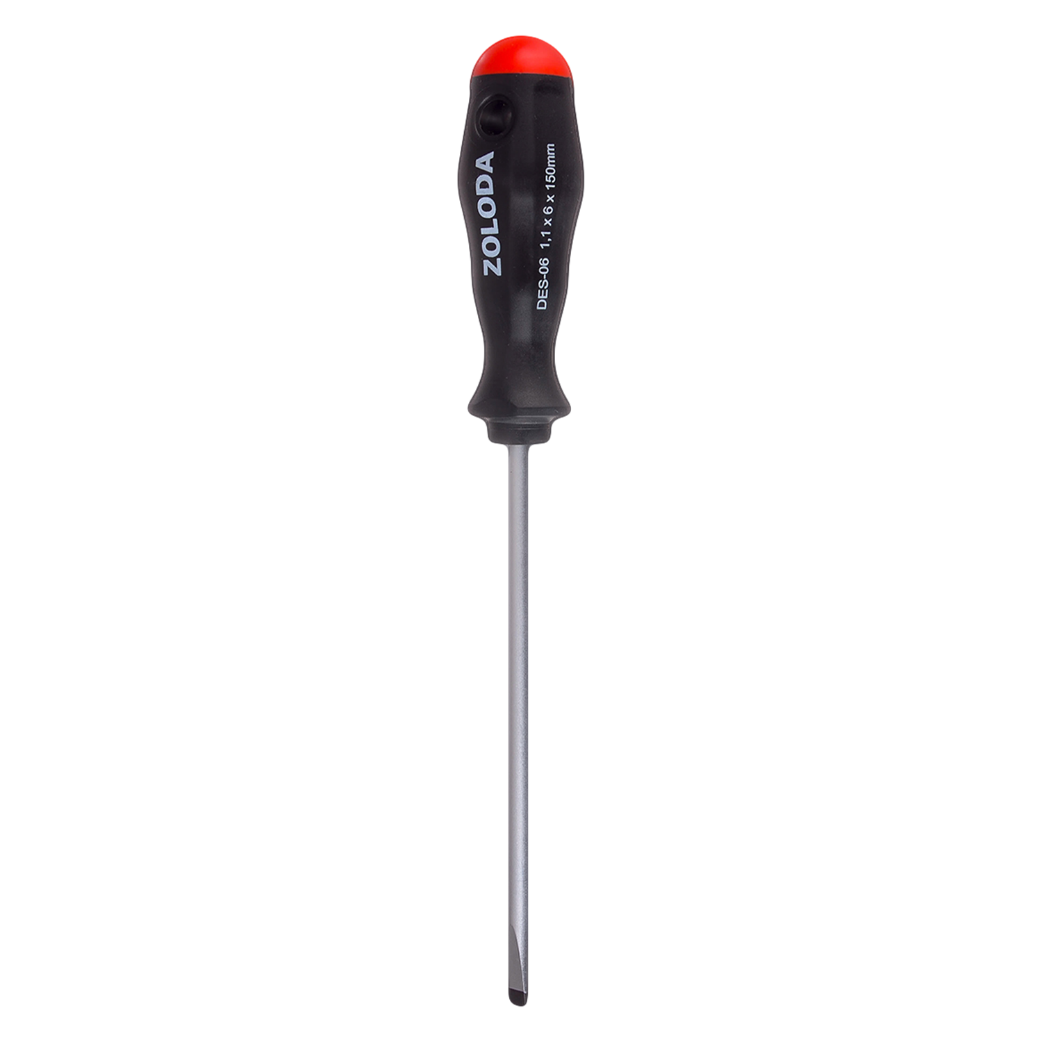 Destornillador Punta Plana de Acero al Carbono 150mm de Varilla Zoloda