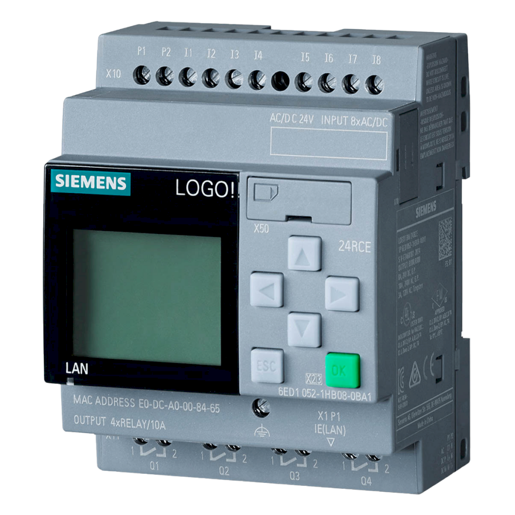 Logo! 8.3 24RCE 8ED + 4SR ETH S7/MB TCP C/Display Siemens