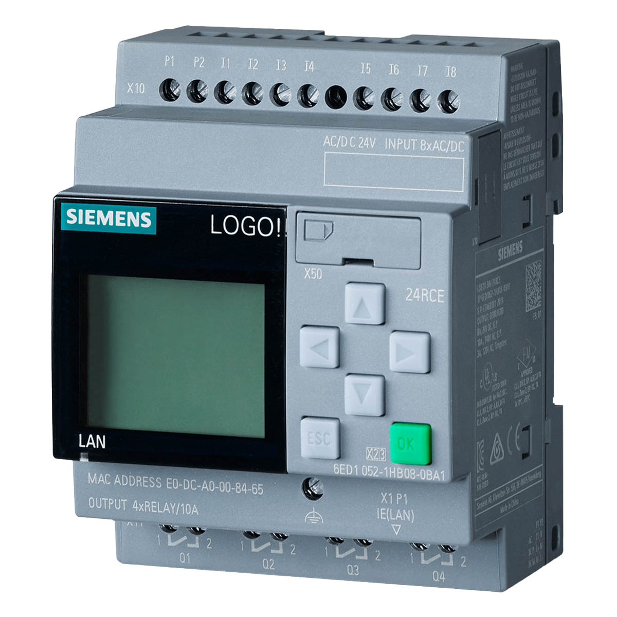 [31308] Logo! 8.3 24RCE 8ED + 4SR ETH S7/MB TCP C/Display Siemens