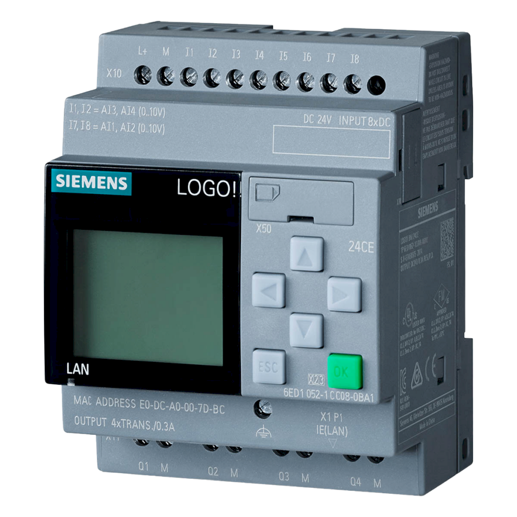 [31310] Logo! 8.3 24RCE 8ED(4EA) + 4ST ETH S7/MB TCP C/Display Siemens