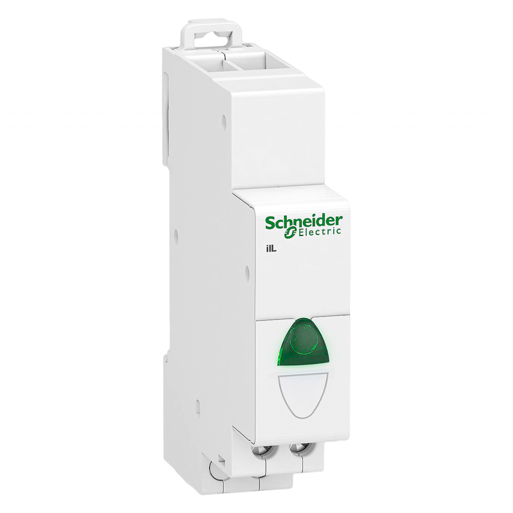 Señalización LED Montaje Riel DIN 110-220VCA Verde Schneider Electric