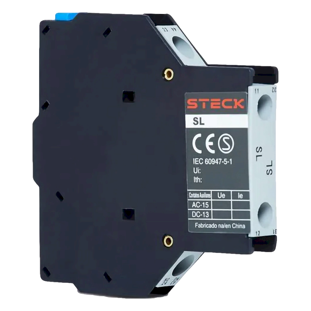 Contacto Auxiliar Lateral SL02 SK1/SD2 2NC 2P Steck Electric