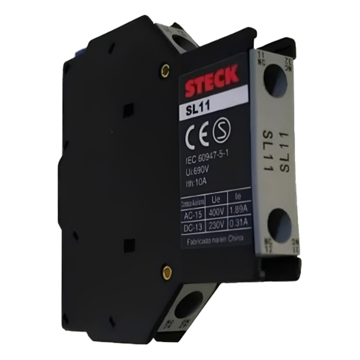 Contacto Auxiliar Lateral SL11 SK1/SD2 1NA+1NC 2P Steck Electric