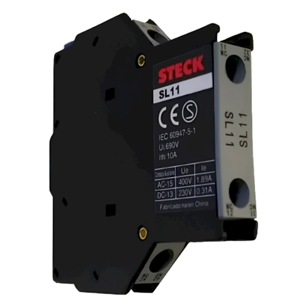 [31781] Contacto Auxiliar Lateral SL11 SK1/SD2 1NA+1NC 2P Steck Electric